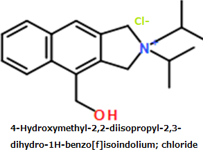 CAS#4-Hydroxymethyl-2,2-diisopropyl-2,3-dihydro-1H-benzo[f]isoindolium; chloride